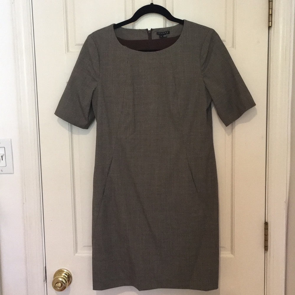 Brown work dress